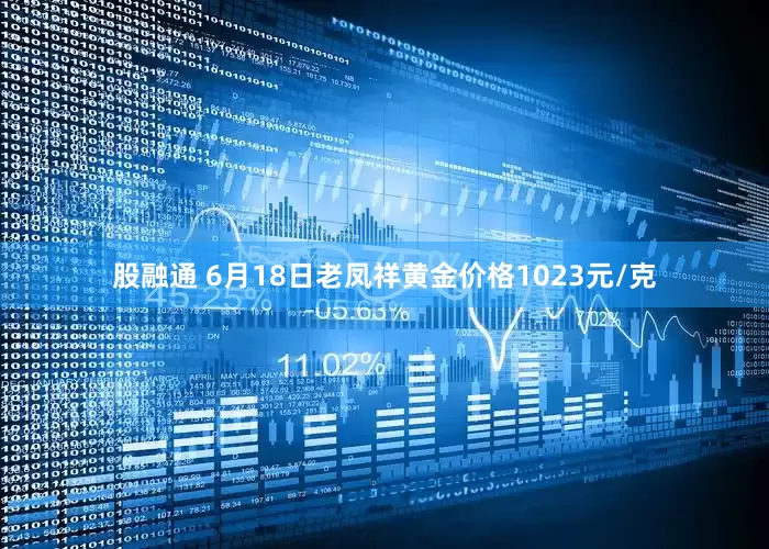 股融通 6月18日老凤祥黄金价格1023元/克